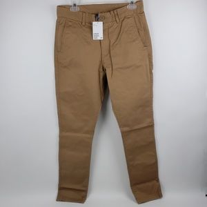 H&M Slim Tapered Fit Chino Khaki Dress Pants